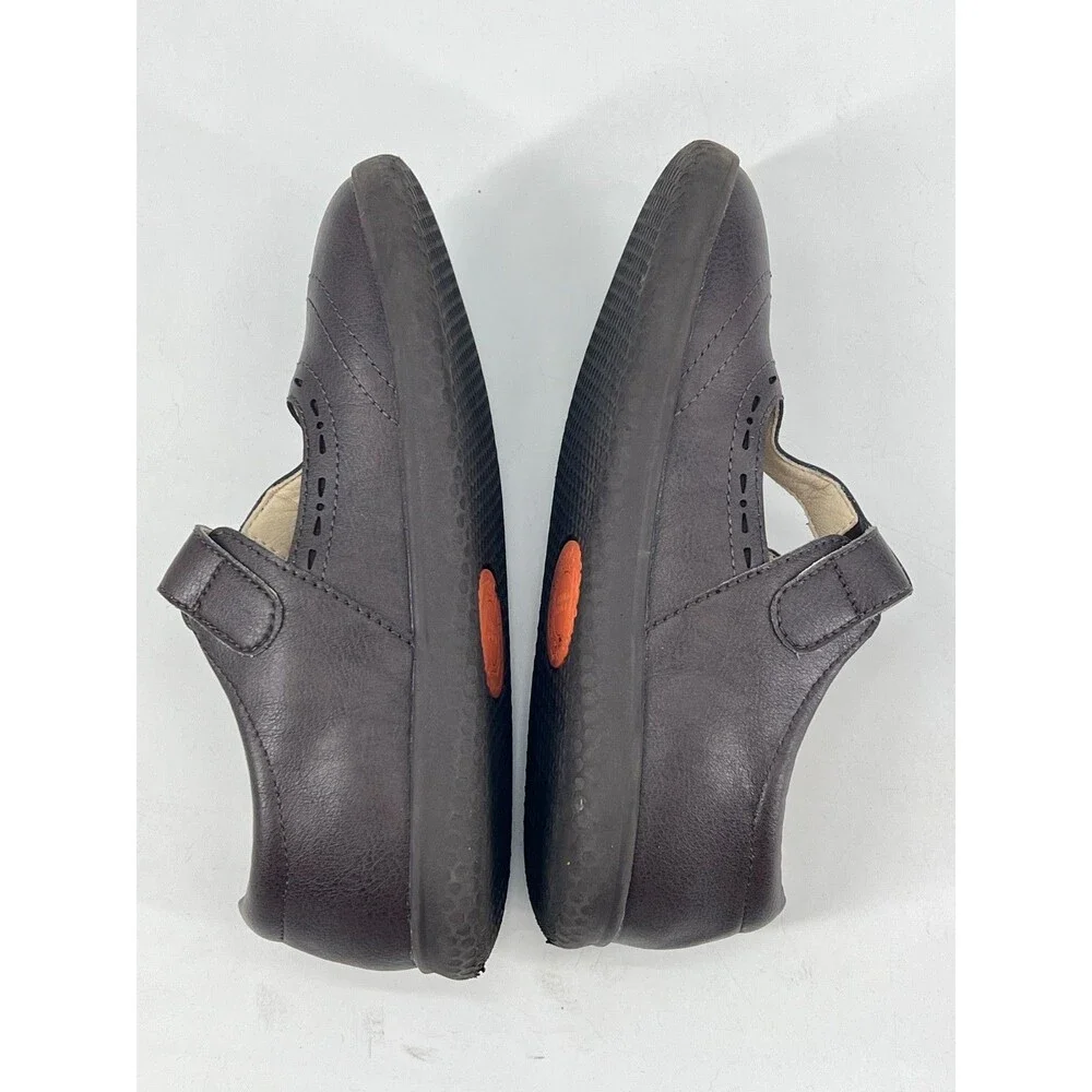 Livie & Luca AMICA T-Strap Mary Jane Brown Size 1Y EcoBreathe